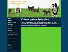 Tablet Screenshot of campcanine.com